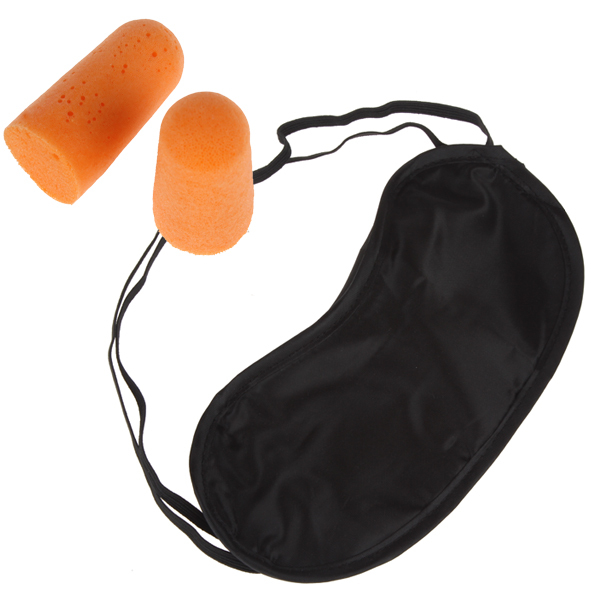 3 in 1 travel kit set inflatable air cushion neck pillow u shape rest pillow + eye mask + 2 ear plug