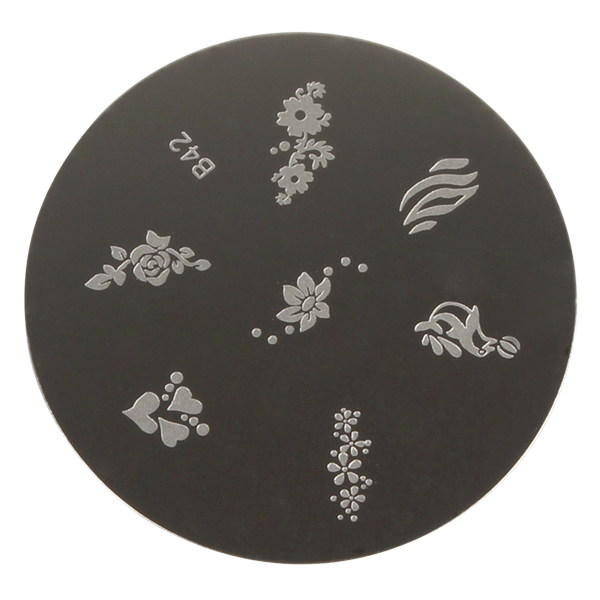 3pcs/set! flower nail templates + scraper + stamping plates stamper for manicure diy nail art tool set