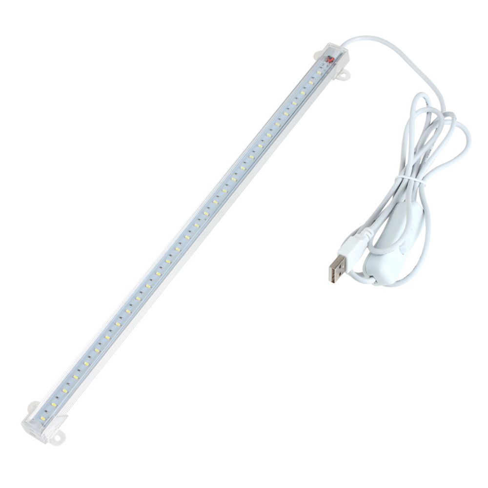 5v 5w usb led light bar white led usb hard strip lamp usb led tube with on / off switch 30 leds