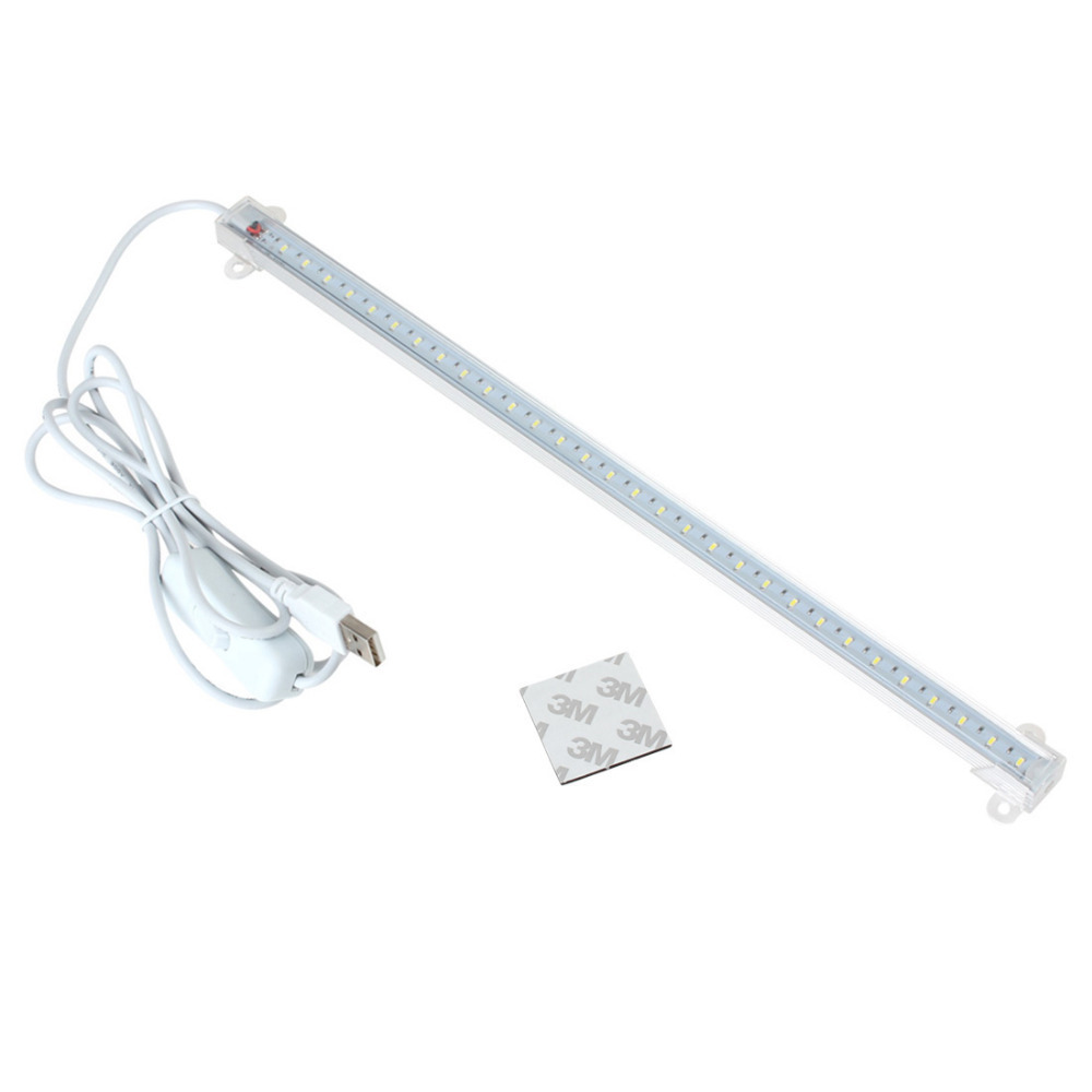 5v 5w usb led light bar white led usb hard strip lamp usb led tube with on / off switch 30 leds