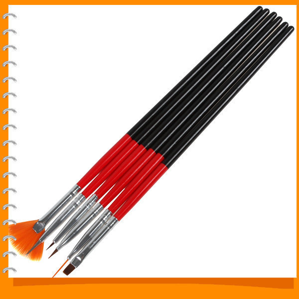 6pcs/set! professional nail art brush pen nail painting drawing dotting tool set for nail art design / manicure 6pcs/set! professional nail art brush pen nail painting drawing dotting tool set for nail art design / manicure