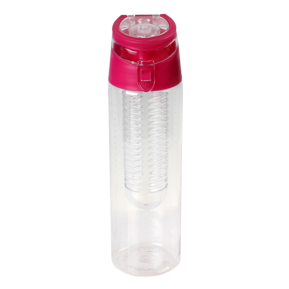 700ml sport health tritan water fruit infuser bottle water fruit infusion bottle cup with flip lid ( black / blue / red )