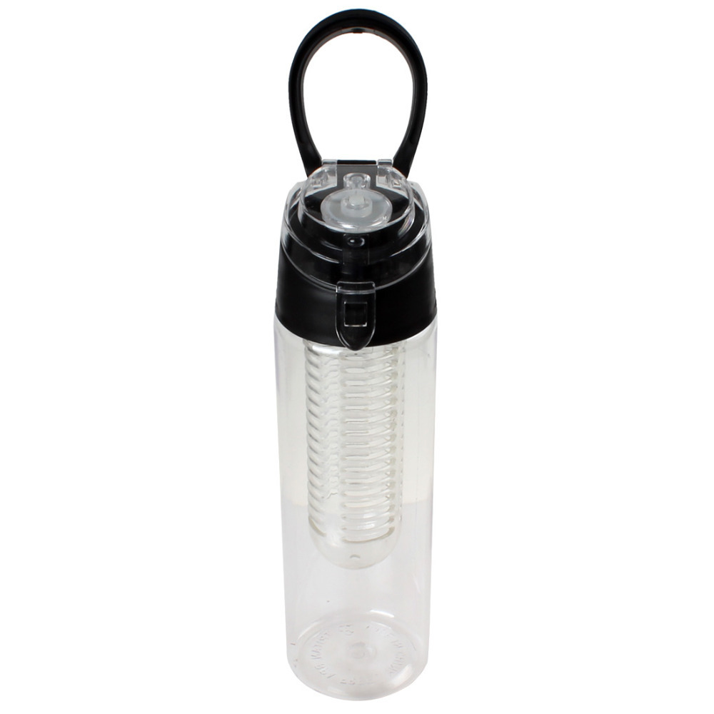 700ml sport health tritan water fruit infuser bottle water fruit infusion bottle cup with flip lid ( black / blue / red )