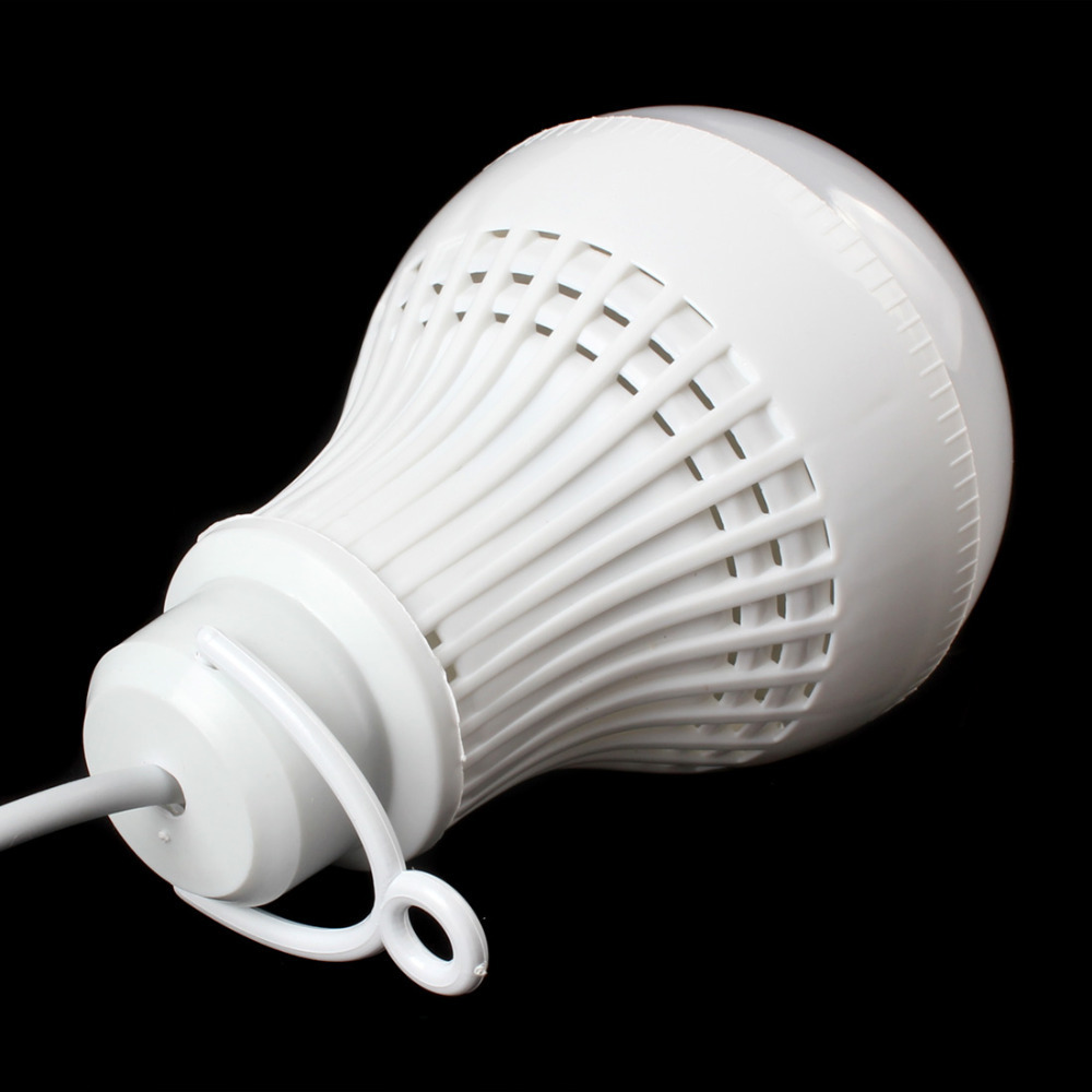 7w portable mini usb led bulb light energy saving white light led reading lamp with handle / switch