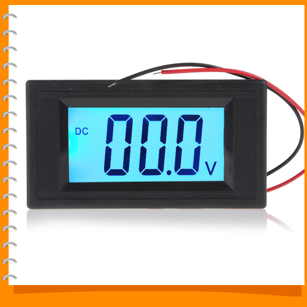 dc 40-100v mini portable digital voltmeter two wire system blue backlight lcd display volt meter tester dc 40-100v mini portable digital voltmeter two wire system blue backlight lcd display volt meter tester
