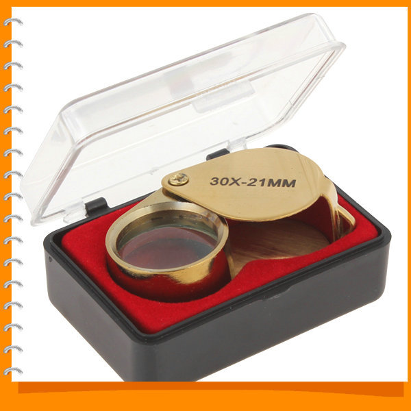 golden triplet eye jewelry magnifier magnifying power 30x 21mm jeweler loupe microscope