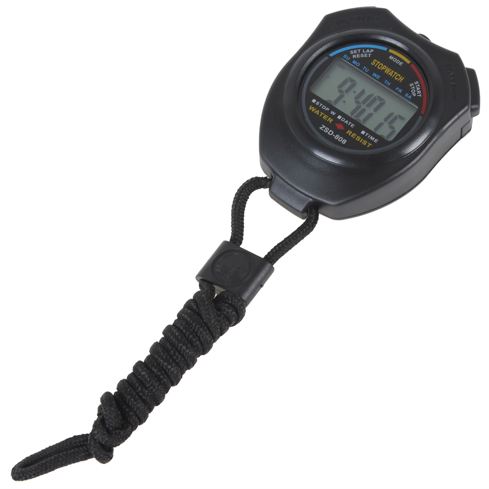 lcd digital professional chronograph timer counter sports stopwatch