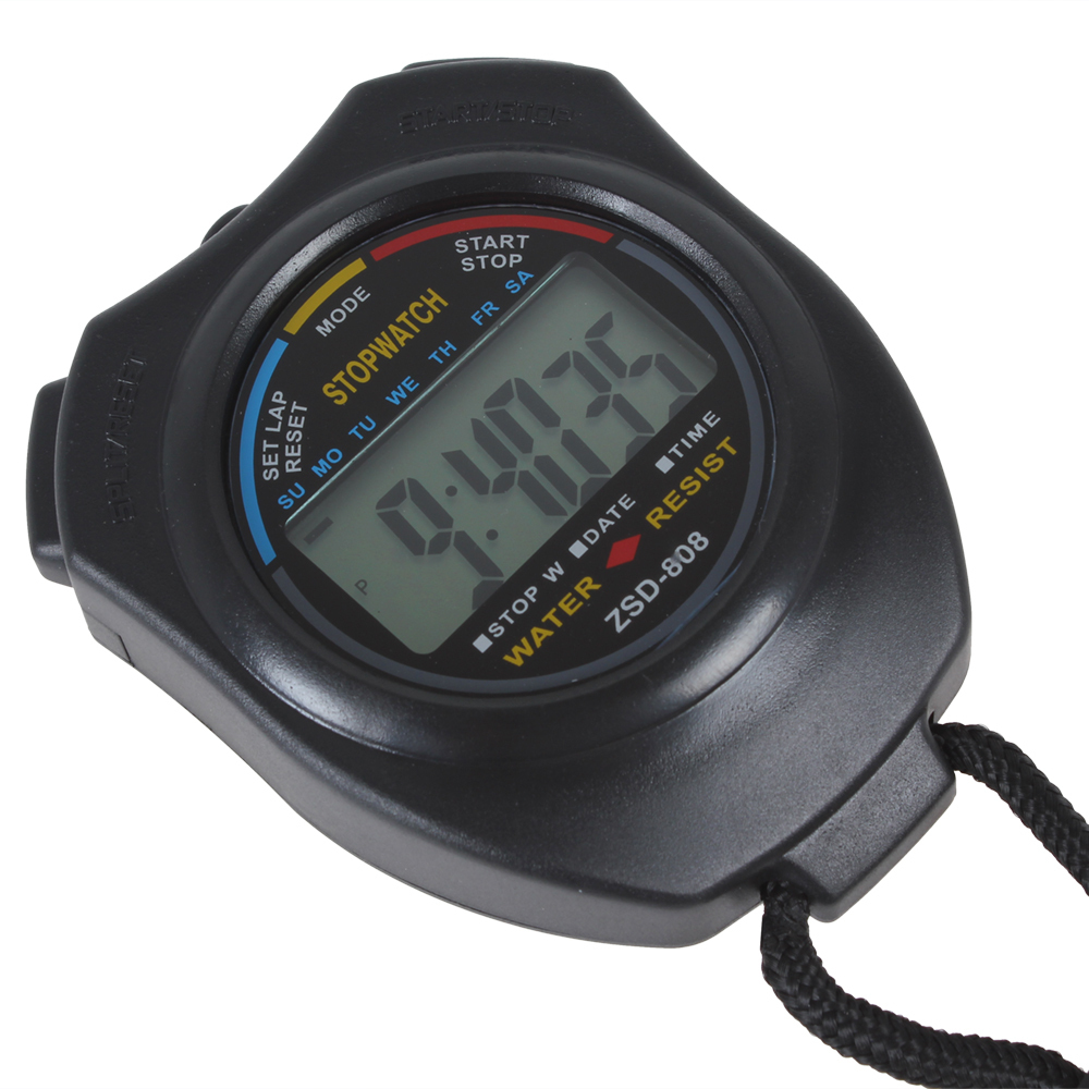 lcd digital professional chronograph timer counter sports stopwatch