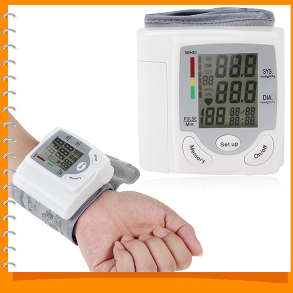 portable automatic wrist blood pressure monitor cuff electronic digital blood pressure meter device pulse sphygmomanometer portable automatic wrist blood pressure monitor cuff electronic digital blood pressure meter device pulse sphygmomanometer