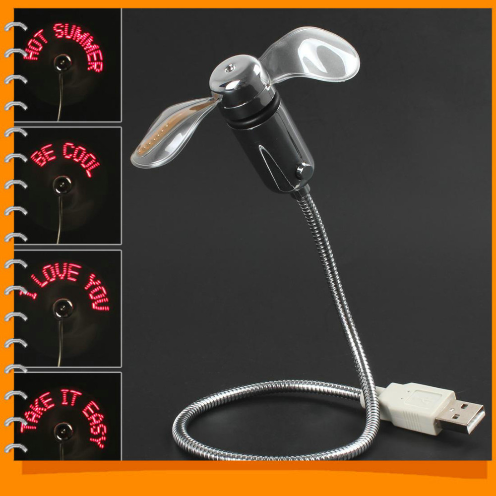 portable mini usb fan flexible gooseneck led light flashing message usb gadget cooling fan for pc notebook laptop portable mini usb fan flexible gooseneck led light flashing message usb gadget cooling fan for pc notebook laptop
