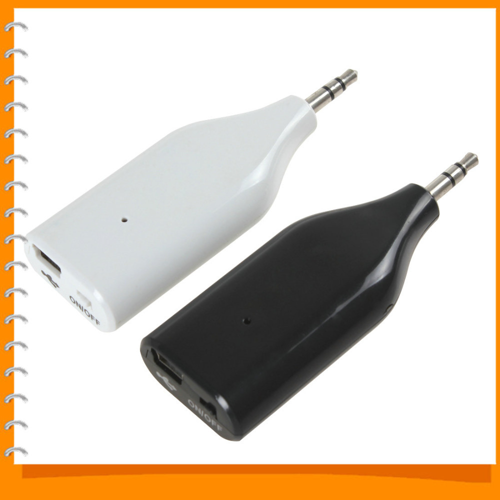 portable wireless bluetooth v3.0 receiver mini usb 3.5 mm audio cable adapter hands with mic for phone mp3 white / black portable wireless bluetooth v3.0 receiver mini usb 3.5 mm audio cable adapter hands with mic for phone mp3 white / black