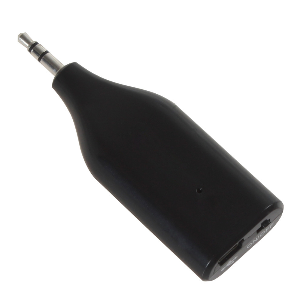 portable wireless bluetooth v3.0 receiver mini usb 3.5 mm audio cable adapter hands with mic for phone mp3 white / black