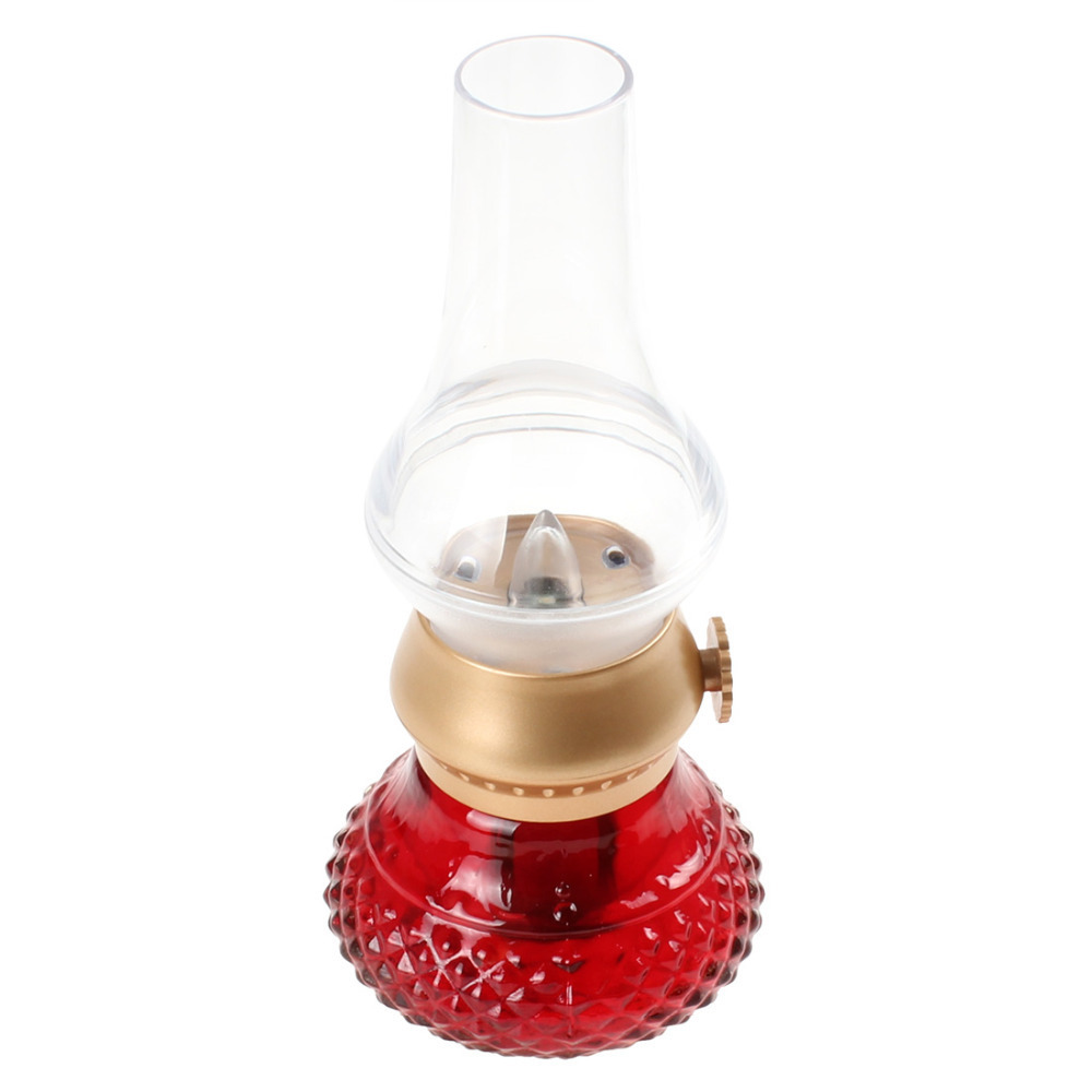 red retro classic blow led lamp usb rechargeable blowing control kerosene candle night light nightlight desk table led lamp