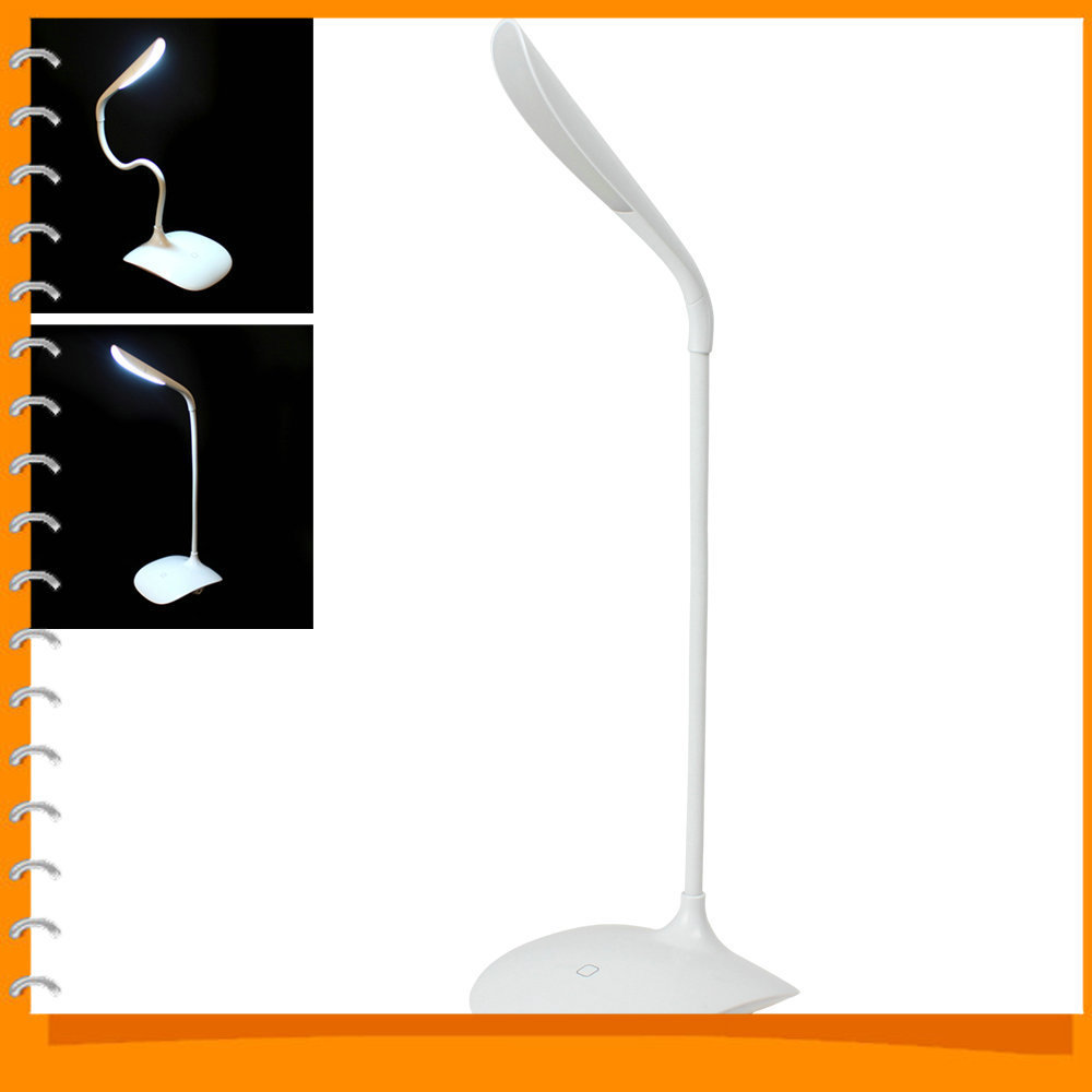 smart touch led desk lamp table light eye protection 3-levels brightness 360 rotation fashion simple usb-powered led book light