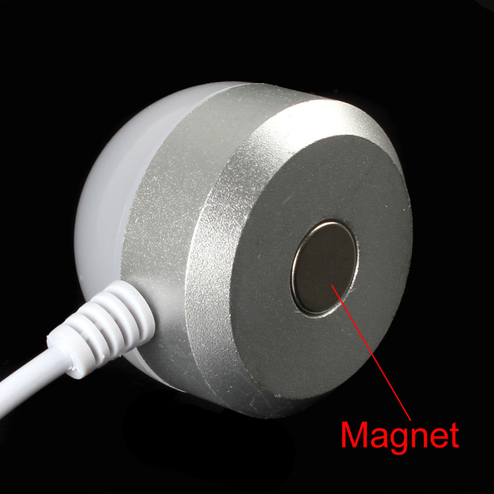 usb led bulb light portable mini soft white led lamp with powerful magnetic adsorption bottom & switch for indoor / outdoor