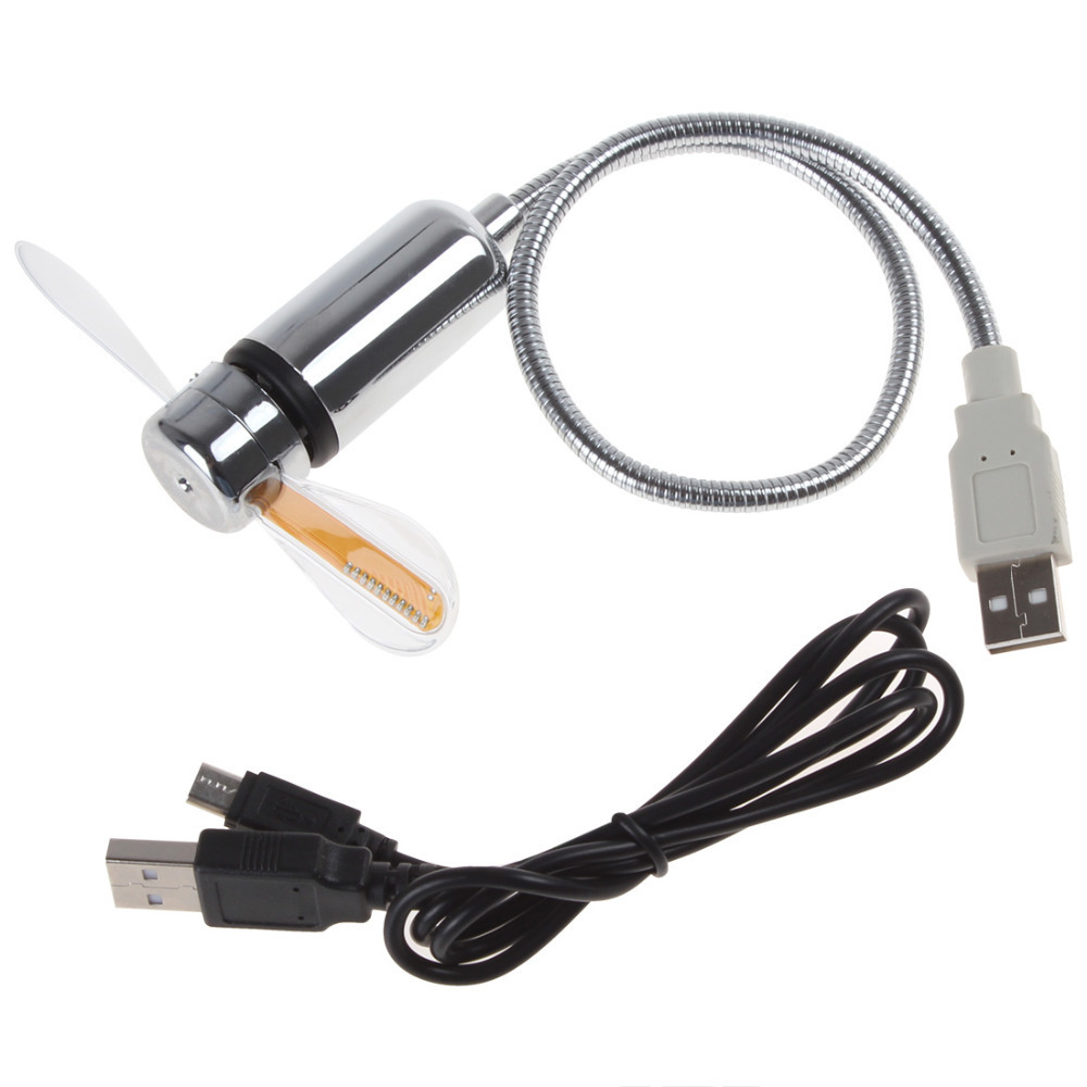 usb powered programmable led message fan gooseneck flexible portable mini usb cooling fan cooler for laptop notebook pc computer