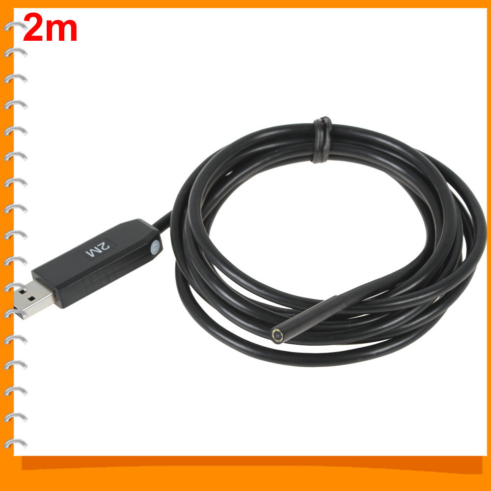 waterproof 2m super mini usb endoscope 1/6 cmos 5.5mm lens snake tube borescope inspection camera with 6 led light video record waterproof 2m super mini usb endoscope 1/6 cmos 5.5mm lens snake tube borescope inspection camera with 6 led light video record