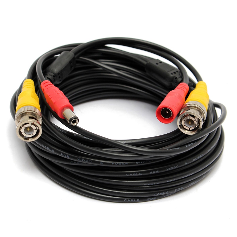 10m/33ft bnc video dc power cable for cctv camera dvr surveillance system black 10m/33ft bnc video dc power cable for cctv camera dvr surveillance system black