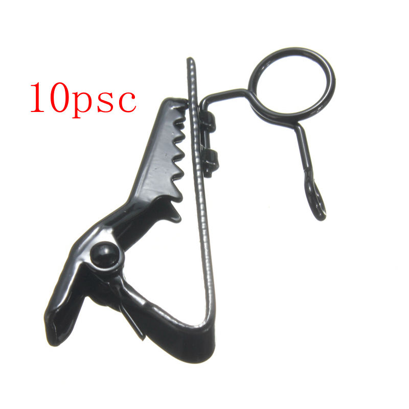 10pcs/lot universal black mic microphone lapel tie clip lavalier lapels clip 6-7mm 10pcs/lot universal black mic microphone lapel tie clip lavalier lapels clip 6-7mm