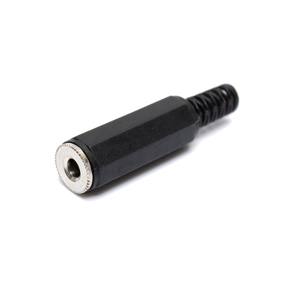 1pcs 3.5mm stereo female headset plug jack audio adaptor connectors solder black