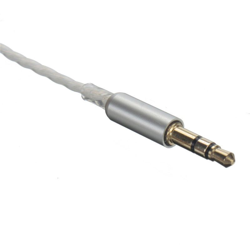 2.5m 3pole mini stereo male to male silver plated wire 3.5mm jack plug audio headphone connect car aux cable to record