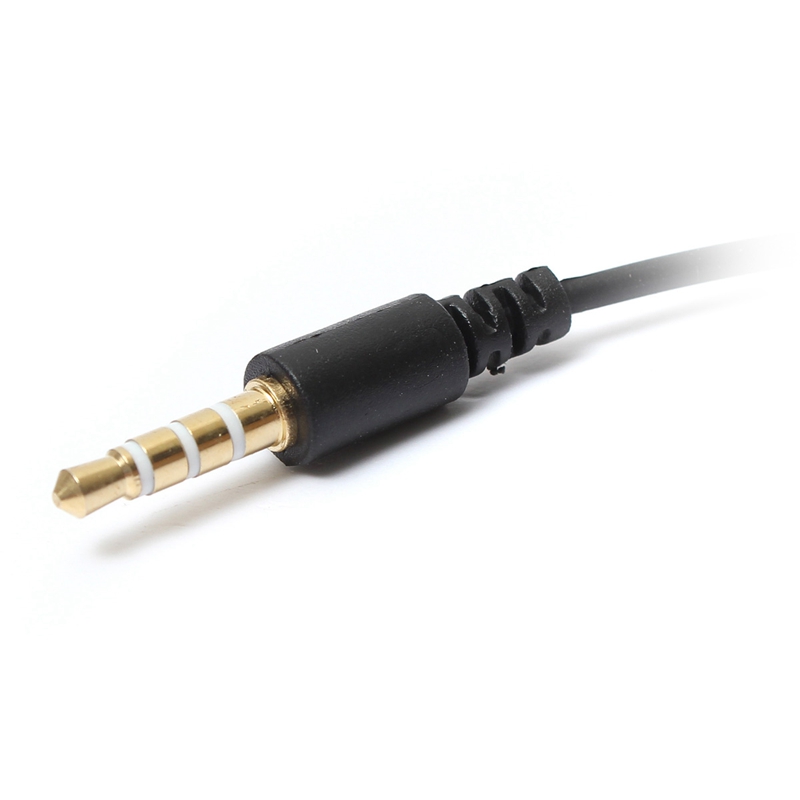 2015 4-pole 3ring trrs 3.5mm (1/8") male to female av extension cable 3ft/1m black color promotion !