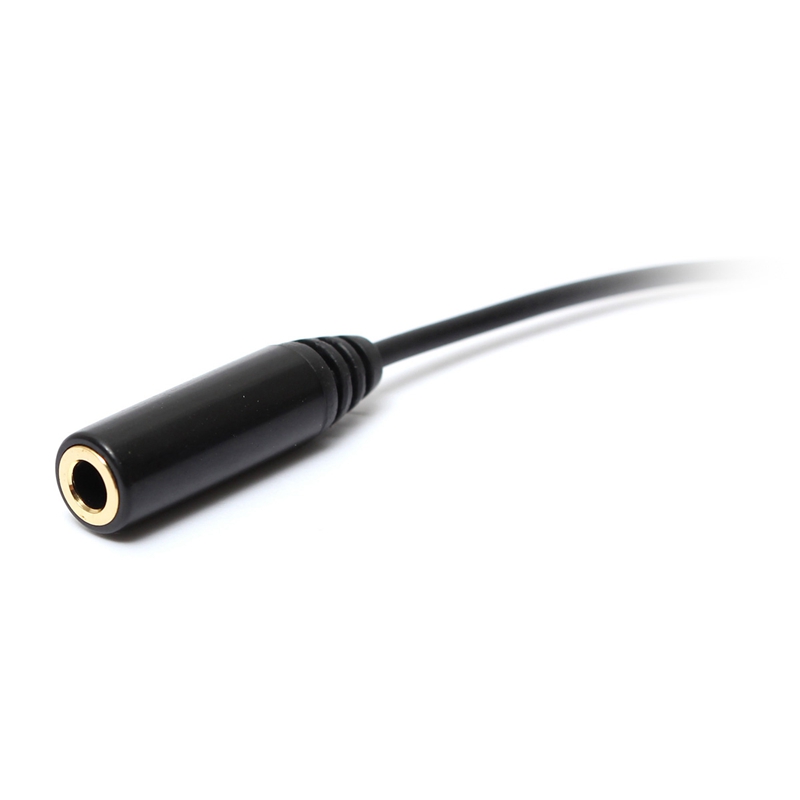2015 4-pole 3ring trrs 3.5mm (1/8") male to female av extension cable 3ft/1m black color promotion !