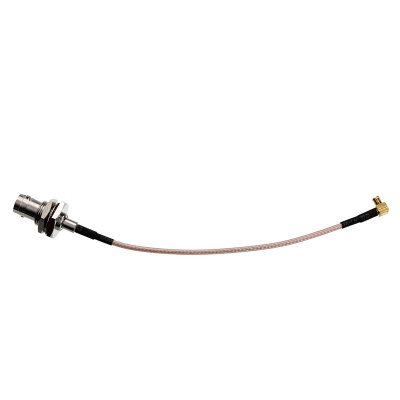 2015 5pcs cable bnc female bulkhead jack to mcx male plug right angle pigtail cable rg316