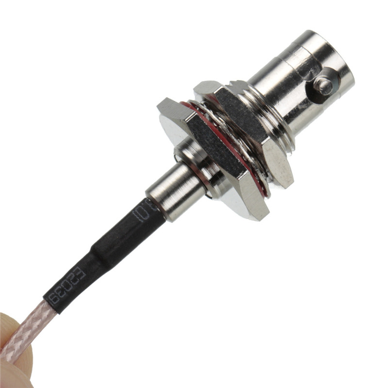 2015 5pcs cable bnc female bulkhead jack to mcx male plug right angle pigtail cable rg316