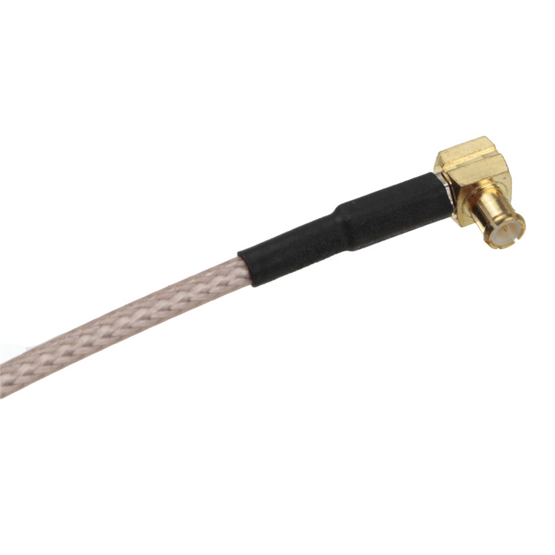 2015 5pcs cable bnc female bulkhead jack to mcx male plug right angle pigtail cable rg316