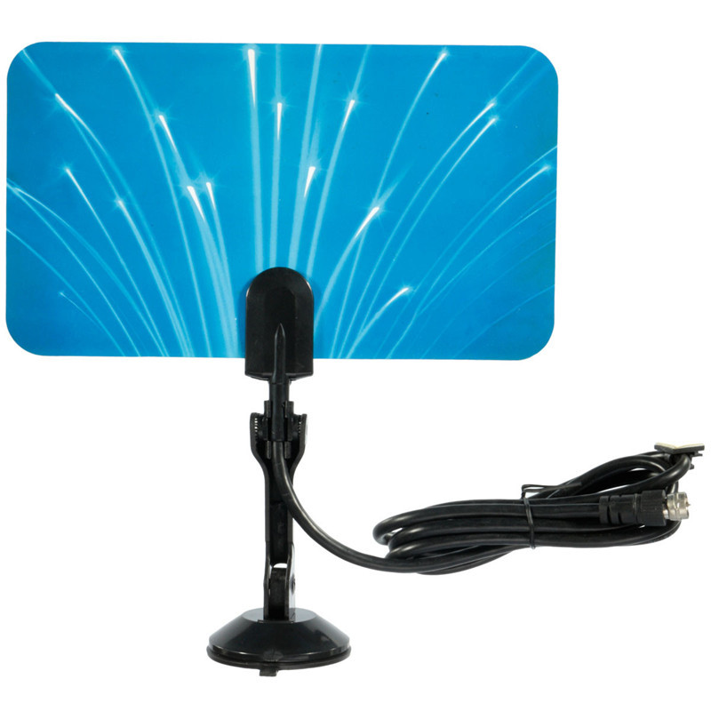 2015 new arrival digital indoor tv antenna receiver hdtv dtv box ready hd vhf uhf flat design high gain