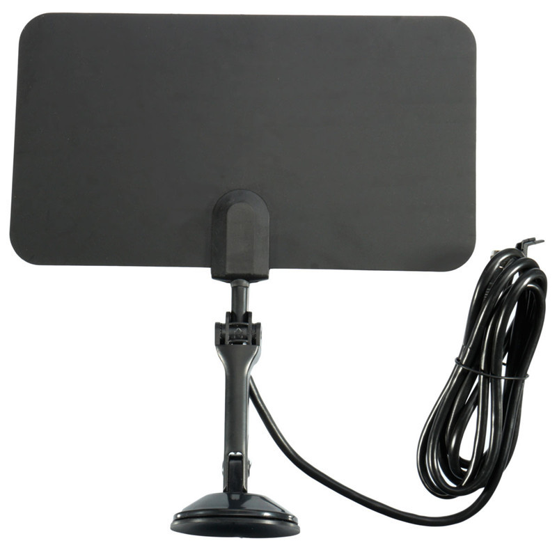2015 new arrival digital indoor tv antenna receiver hdtv dtv box ready hd vhf uhf flat design high gain