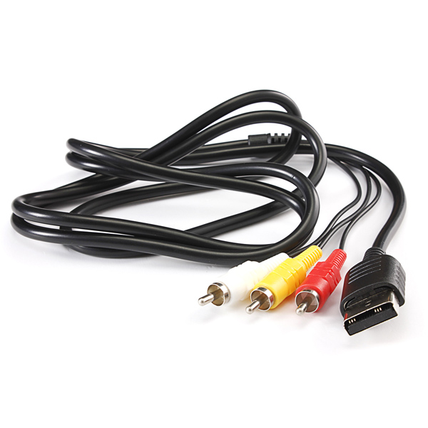 2015 newest 1.8m composite rca av cord for sega dreamcast stereo composite audio video tv adapter cable