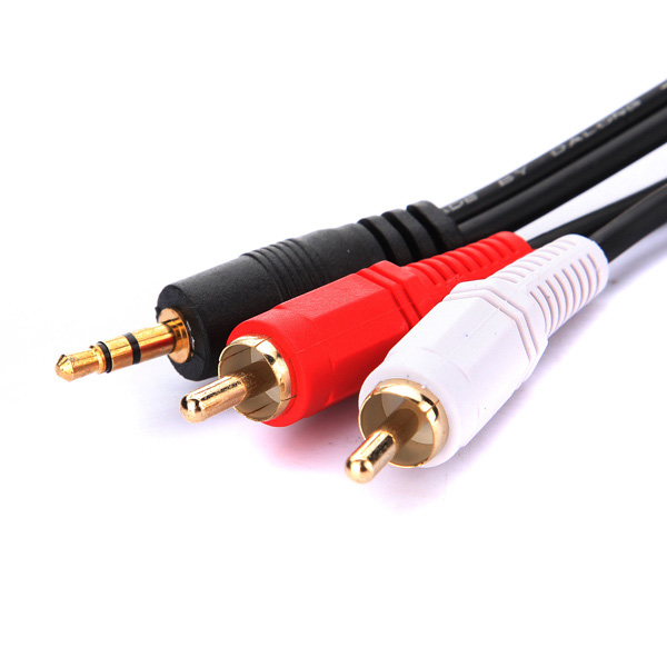 2015 special offer 5m 15ft 3.5mm male to 2 rca male audio adapter cable cord for mp3 mp4 pc
