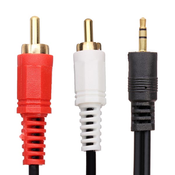 2015 special offer 5m 15ft 3.5mm male to 2 rca male audio adapter cable cord for mp3 mp4 pc
