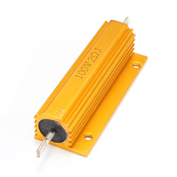 2pcs/lot 1r 2r 4r 8r 10r 2 ohm 100w watt wirewound aluminum power metal shell case resistance resistor