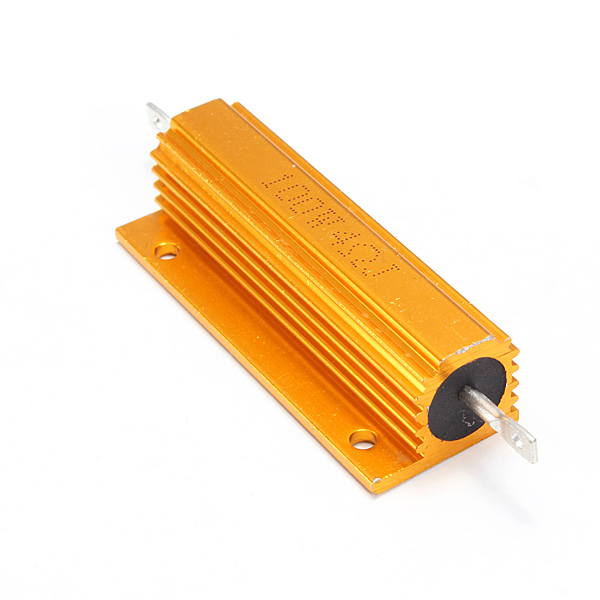 2pcs/lot 1r 2r 4r 8r 10r 2 ohm 100w watt wirewound aluminum power metal shell case resistance resistor
