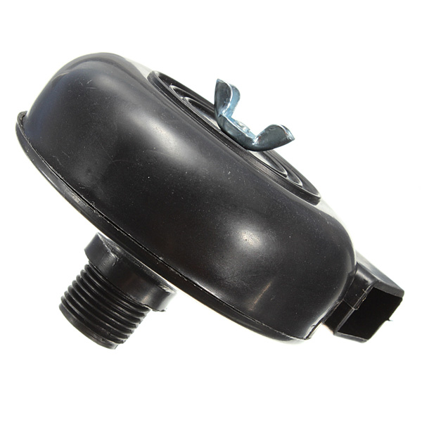 2pcs/lot black plastic 20mm male threaded exhaust muffler filter for air compressor