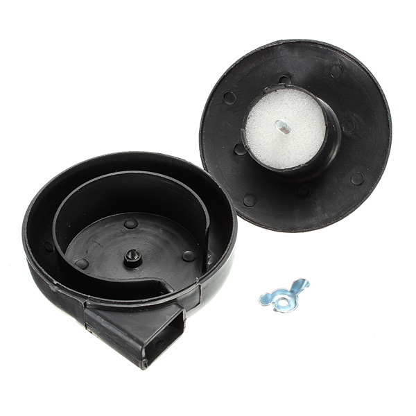 2pcs/lot black plastic 20mm male threaded exhaust muffler filter for air compressor