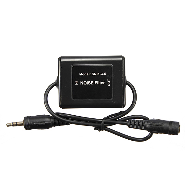 3.5mm car video earphone ground loop isolator noise suppressor filter killer new