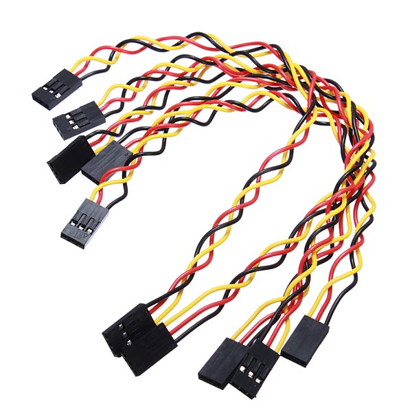 5 pcs f/f 3 pin 20cm 2.54mm female to female jumper wire cables line for arduino brand new