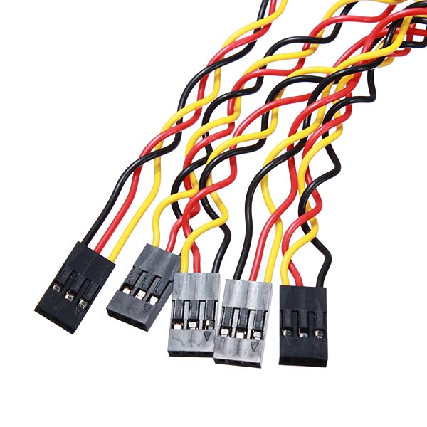 5 pcs f/f 3 pin 20cm 2.54mm female to female jumper wire cables line for arduino brand new