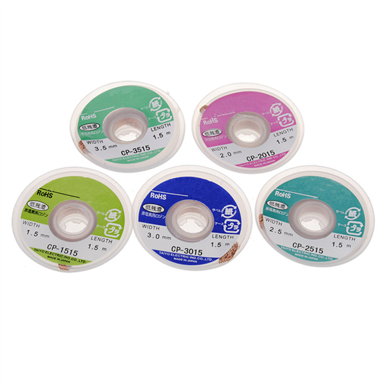 5 pcs/lot bga desoldering wire cp-1515 cp-2015 cp-2515 cp-3015 cp-3515 / soldering accessory 5 pcs/lot bga desoldering wire cp-1515 cp-2015 cp-2515 cp-3015 cp-3515 / soldering accessory