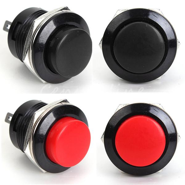5pcs/lot push button switch 3a 250v off-on 1 circuit non-latching momentary type 2 colors