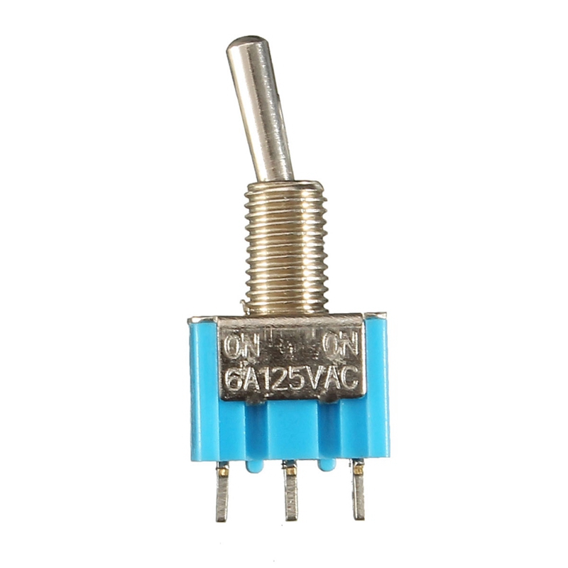 5pcs miniature toggle switch 25v 6a on-on 2 position 3 pins spdt toggle switch waterproof cover cap best promotion