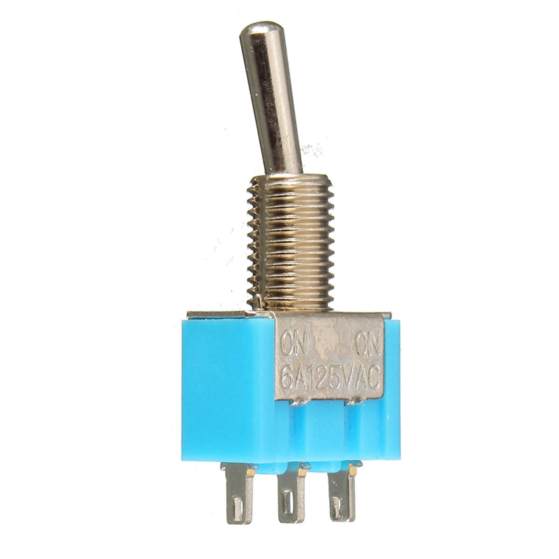 5pcs miniature toggle switch 25v 6a on-on 2 position 3 pins spdt toggle switch waterproof cover cap best promotion