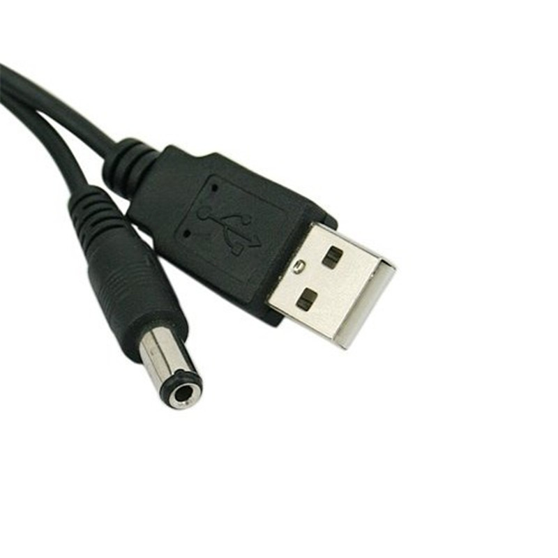 best promotion 1m usb port to 5.5 x 2.1mm 5v dc barrel jack power cable connector black for