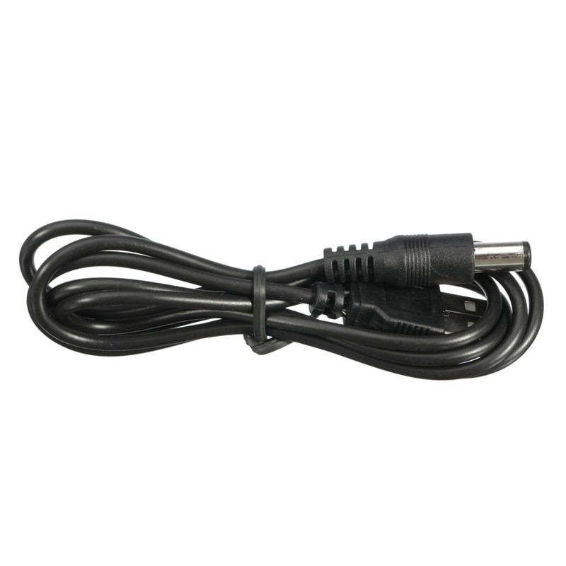 best promotion 1m usb port to 5.5 x 2.1mm 5v dc barrel jack power cable connector black for