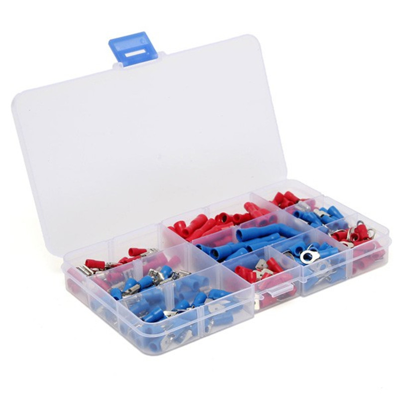 best promotion 200pcs assorted insulated electrical wire terminals crimp connector spade set new