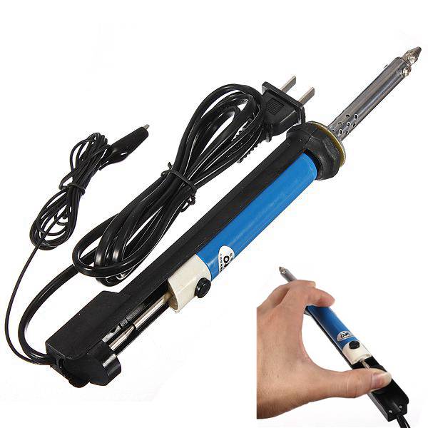 best promotion 220v 30w solder sucker soldering iron gun desoldering vacuum pump welding tool